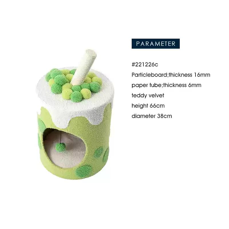 Bubble Milk Tea Bucket Cat Nest