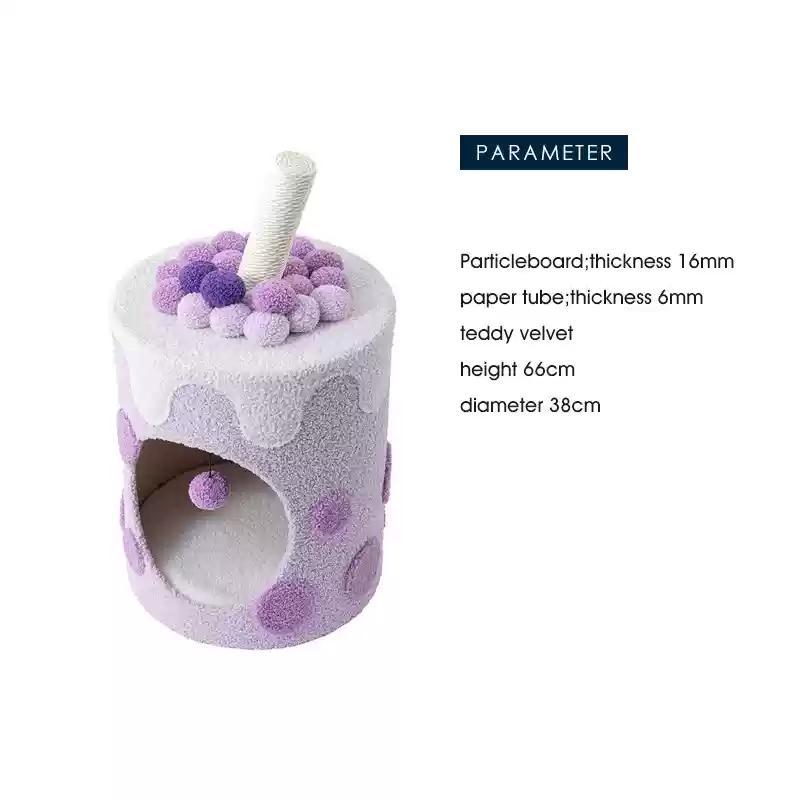 Bubble Milk Tea Bucket Cat Nest