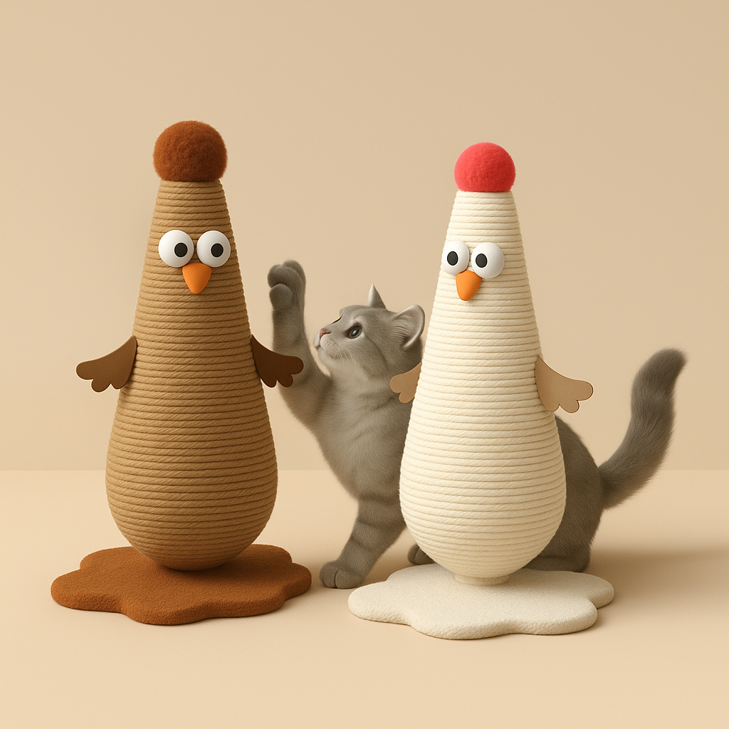 Cat Scratching Post 4 Color Kitty Tree Toys
