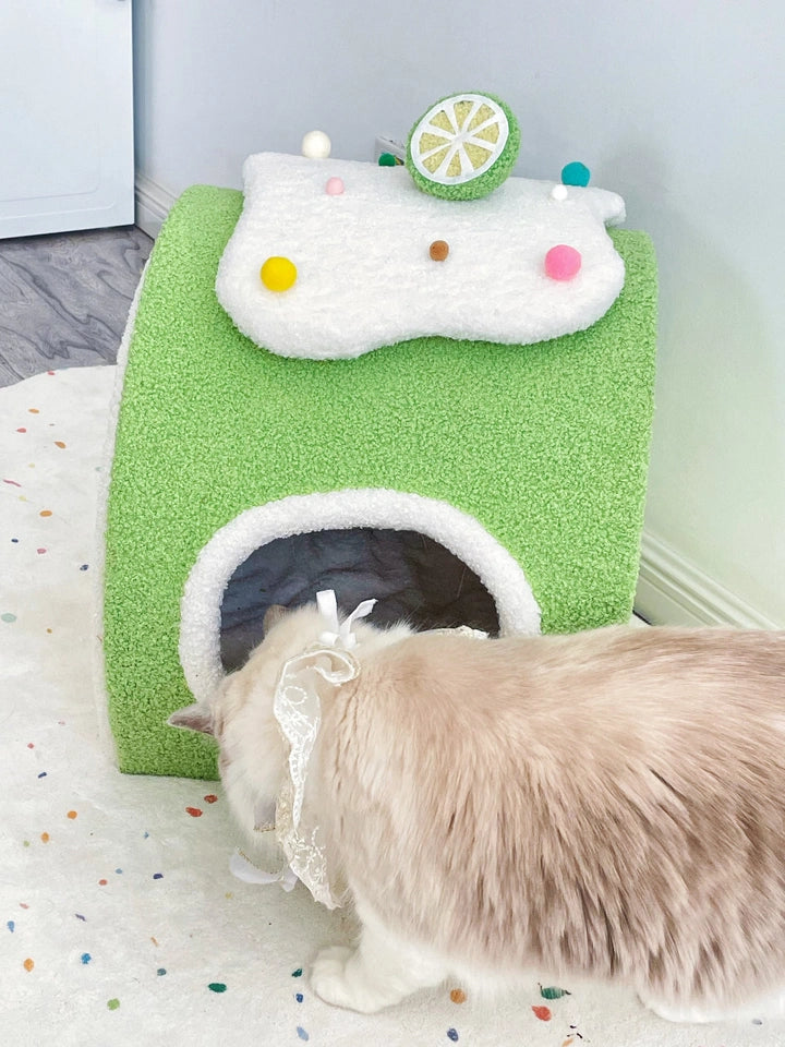 Bubble Milk Tea Bucket Cat Nest