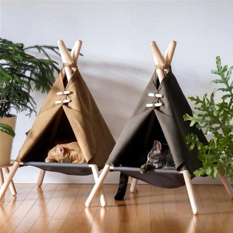 Security Cat Tent Nest Escape House Semi-closed All-season Universal Removable and Washable Cat Bed Cat House