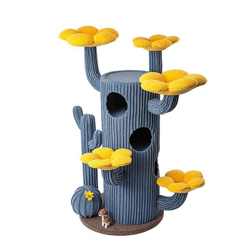 Deluxe Large Cactus Solid Cat Tree Climbing Frame