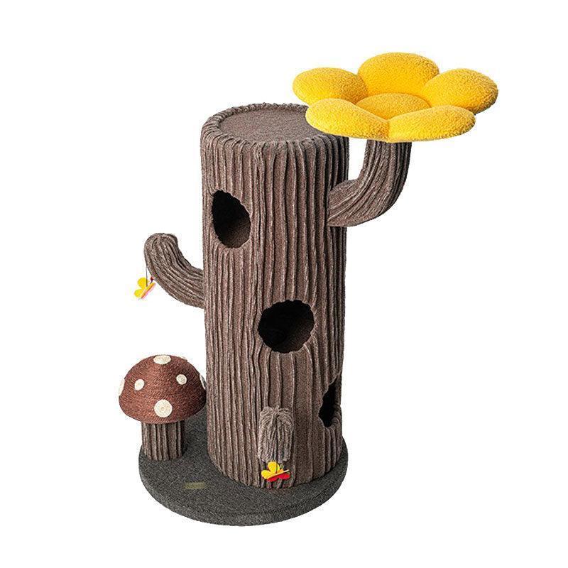 Deluxe Large Cactus Solid Cat Tree Climbing Frame
