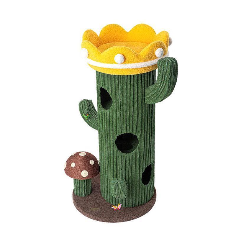 Deluxe Large Cactus Solid Cat Tree Climbing Frame