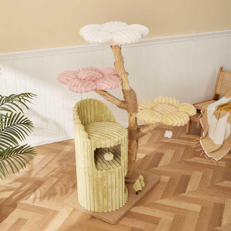 Flower Large Cat Climbing Frame Luxury Cat Tree