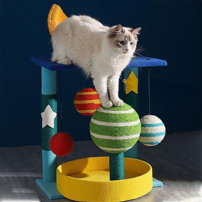 Planets Cute Cat Climbing Frame Tower Tree