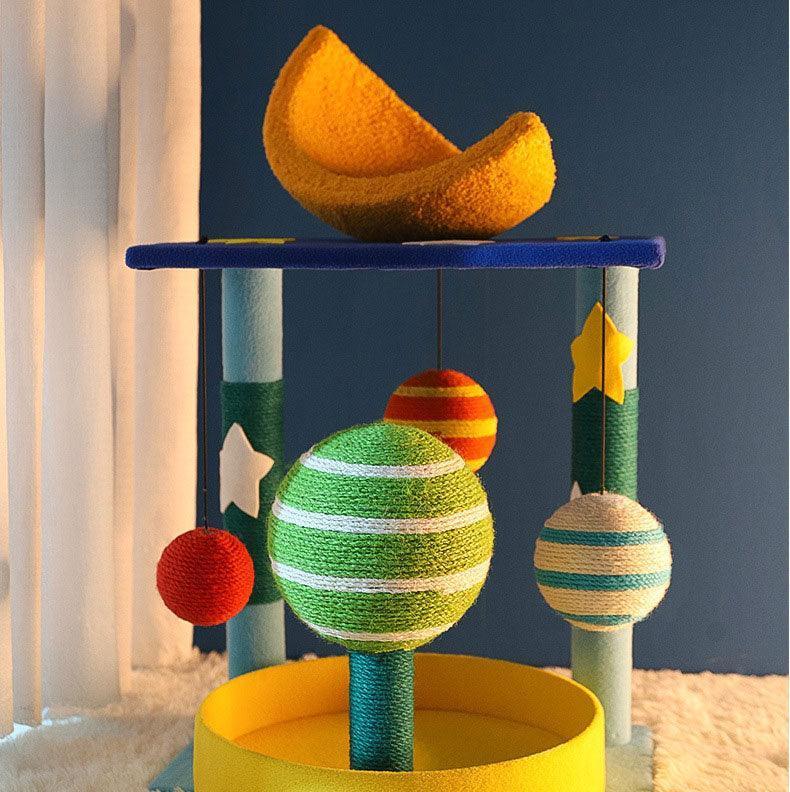 Planets Cute Cat Climbing Frame Tower Tree